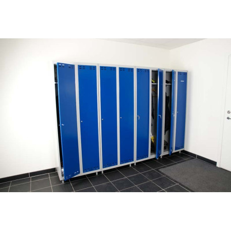 Klädsskåp SWED 2 Blå/Grå, 2 dörrar