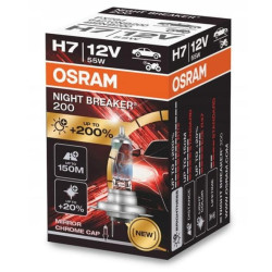 Bilbelysning H7 2 st Osram Night Breaker Laser 200%